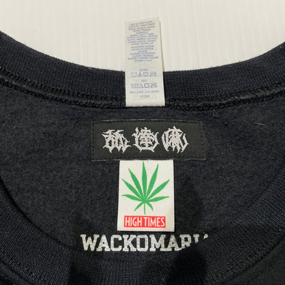 【中古品】【メンズ】 WACKOMARIA ワコマリア × 舐達麻 コラボ HIGHTIMES SWEAT ハイタイムス スウェット トップス トレーナー 140-260523-ko-16-fuzh サイズ：XL カラー：ブラック 万代Net店