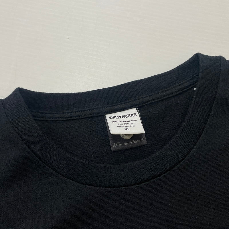 【中古品】【メンズ】 WACKOMARIA ワコマリア ELLEN VON UNWERTH TEE EVU-WM-WT 02 エレン フォン アンワース Tシャツ 半袖 トップス 140-260521-ss-01-fuzh サイズ：XL カラー：ブラック 万代Net店