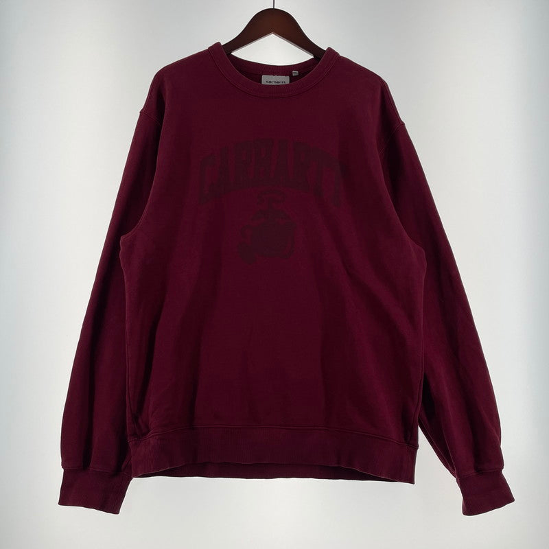 【中古品】【メンズ】 Carhartt WIP カーハート ワークインプログレス FADED POND CORPS SWEAT I036065 フェイデッド ポンド コーズ スウェット トップス トレーナー 145-260523-ko-13-tei サイズ：S カラー：バーガンディ 万代Net店