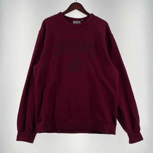 【中古品】【メンズ】 Carhartt WIP カーハート ワークインプログレス FADED POND CORPS SWEAT I036065 フェイデッド ポンド コーズ スウェット トップス トレーナー 145-260523-ko-13-fuzh サイズ：S カラー：バーガンディ 万代Net店