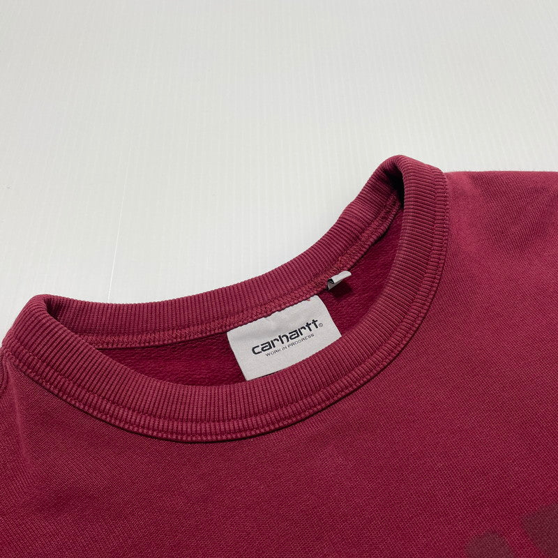 【中古品】【メンズ】 Carhartt WIP カーハート ワークインプログレス FADED POND CORPS SWEAT I036065 フェイデッド ポンド コーズ スウェット トップス トレーナー 145-260523-ko-13-tei サイズ：S カラー：バーガンディ 万代Net店