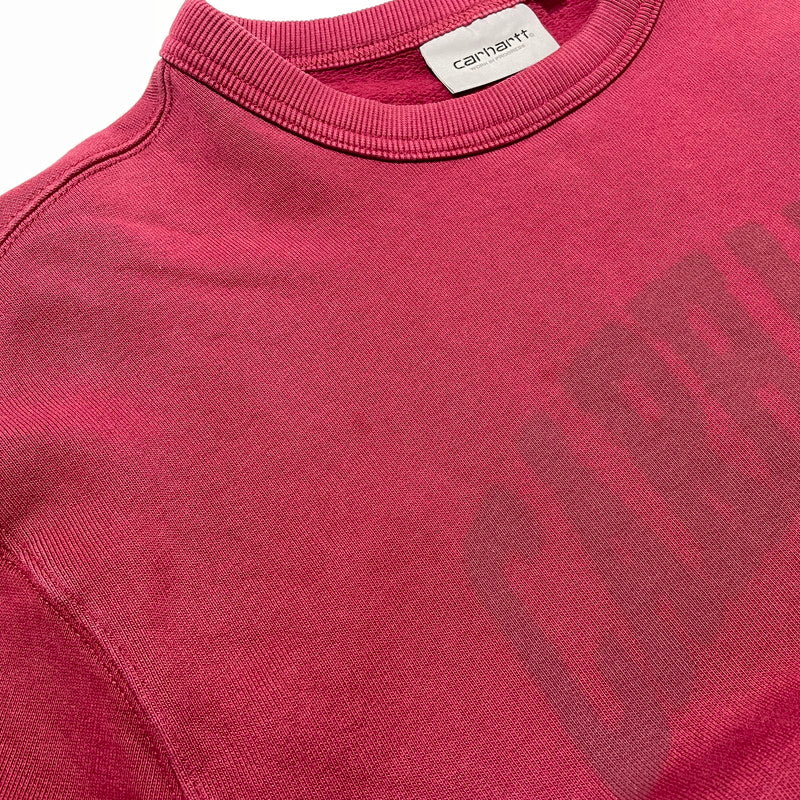 【中古品】【メンズ】 Carhartt WIP カーハート ワークインプログレス FADED POND CORPS SWEAT I036065 フェイデッド ポンド コーズ スウェット トップス トレーナー 145-260523-ko-13-tei サイズ：S カラー：バーガンディ 万代Net店
