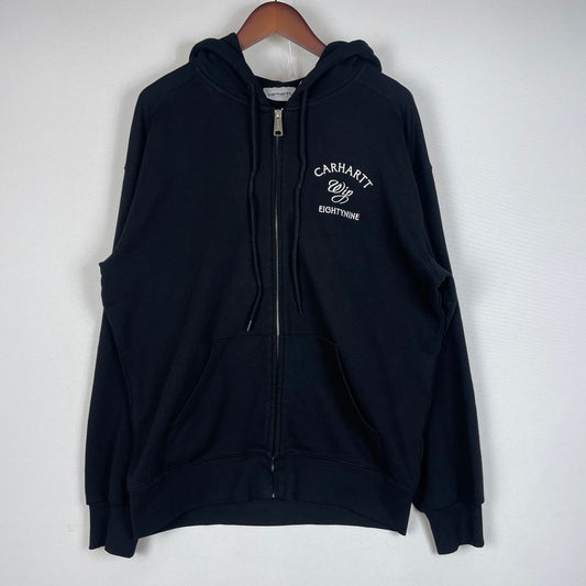 【中古品】【メンズ】 Carhartt WIP カーハート ワークインプログレス HOODED EIGHTYNINE SWEAT JACKET I036373 フーデッド エイテイナイン スウェット ジャケット トップス フルジップパーカー 145-260528-ss-06-tei サイズ：S カラー：ブラック 万代Net店
