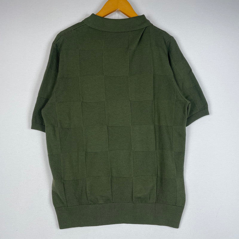 【中古品】【メンズ】 Carhartt WIP カーハート ワークインプログレス S/S CHECKER POLO I034535 ショートスリーブ チェッカー ポロ 半袖 トップス 145-260528-ss-05-tei サイズ：S カラー：ドルグリーン 万代Net店