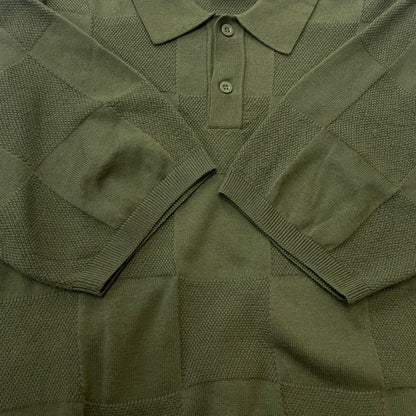 【中古品】【メンズ】 Carhartt WIP カーハート ワークインプログレス S/S CHECKER POLO I034535 ショートスリーブ チェッカー ポロ 半袖 トップス 145-260528-ss-05-tei サイズ：S カラー：ドルグリーン 万代Net店