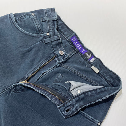 【現状渡し品】【メンズ】 Levi's リーバイス SILVER TAB BAGGY PANTS 40561-1760 シルバータブ バギーパンツ ボトムス デニムパンツ ボタン裏 刻印513 156-260523-ko-21-tei サイズ：W30L32 カラー：ブラック 万代Net店