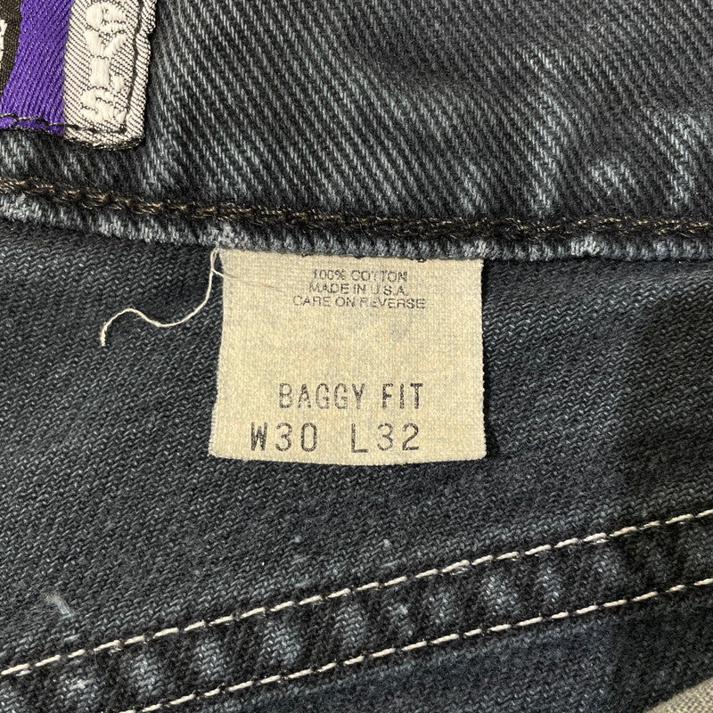 【現状渡し品】【メンズ】 Levi's リーバイス SILVER TAB BAGGY PANTS 40561-1760 シルバータブ バギーパンツ ボトムス デニムパンツ ボタン裏 刻印513 156-260523-ko-21-tei サイズ：W30L32 カラー：ブラック 万代Net店