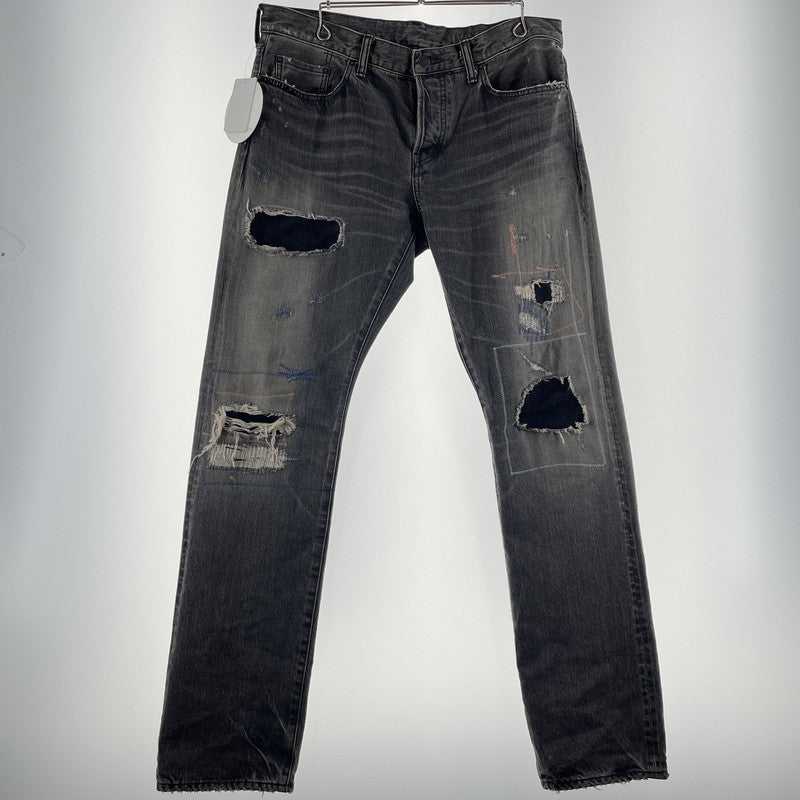 【中古品】【メンズ】 HYSTERIC GLAMOUR ヒステリックグラマー 26SS SLIM STRAIGHT JEANS 02261AP06 スリム ストレート ジーンズ ボトムス デニムパンツ MSR加工 151-260523-ko-23-fuzh サイズ：34 カラー：グレー 万代Net店