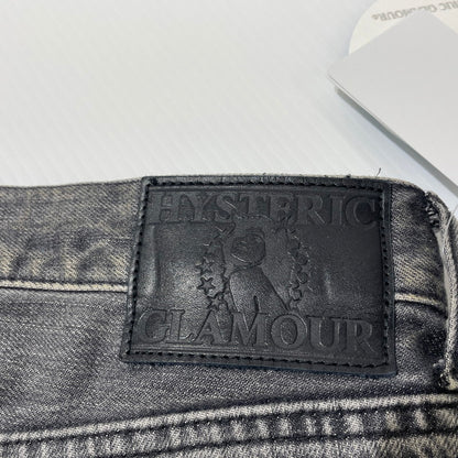 【中古品】【メンズ】 HYSTERIC GLAMOUR ヒステリックグラマー 26SS SLIM STRAIGHT JEANS 02261AP06 スリム ストレート ジーンズ ボトムス デニムパンツ MSR加工 151-260523-ko-23-fuzh サイズ：34 カラー：グレー 万代Net店