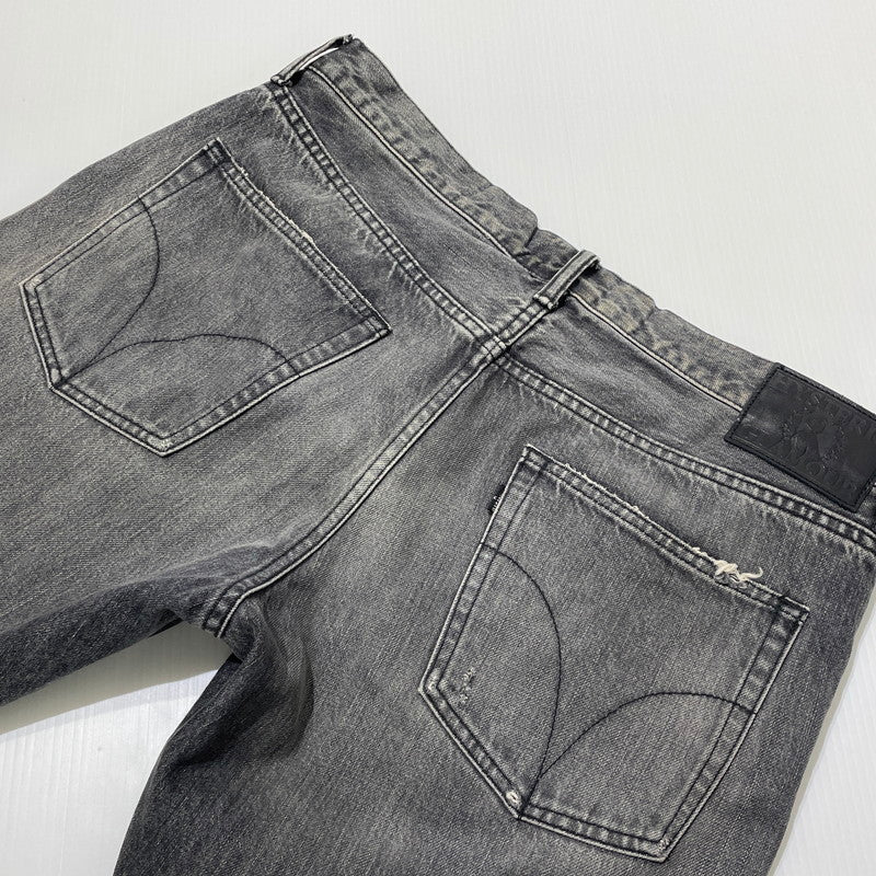 【中古品】【メンズ】 HYSTERIC GLAMOUR ヒステリックグラマー 26SS SLIM STRAIGHT JEANS 02261AP06 スリム ストレート ジーンズ ボトムス デニムパンツ MSR加工 151-260523-ko-23-fuzh サイズ：34 カラー：グレー 万代Net店