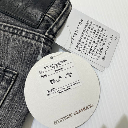 【中古品】【メンズ】 HYSTERIC GLAMOUR ヒステリックグラマー 26SS SLIM STRAIGHT JEANS 02261AP06 スリム ストレート ジーンズ ボトムス デニムパンツ MSR加工 151-260523-ko-23-fuzh サイズ：34 カラー：グレー 万代Net店