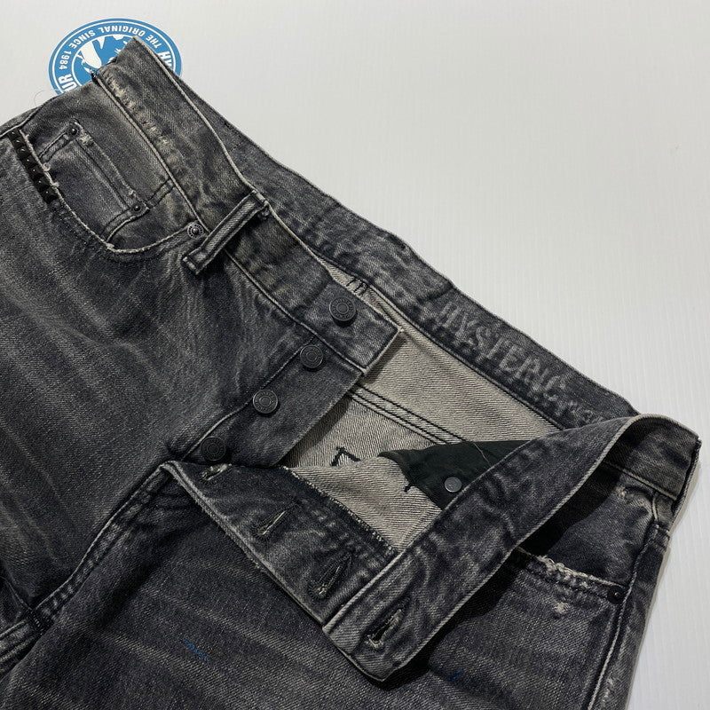 【中古品】【メンズ】 HYSTERIC GLAMOUR ヒステリックグラマー 26SS SLIM STRAIGHT JEANS 02261AP06 スリム ストレート ジーンズ ボトムス デニムパンツ MSR加工 151-260523-ko-23-fuzh サイズ：34 カラー：グレー 万代Net店