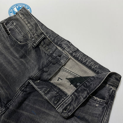 【中古品】【メンズ】 HYSTERIC GLAMOUR ヒステリックグラマー 26SS SLIM STRAIGHT JEANS 02261AP06 スリム ストレート ジーンズ ボトムス デニムパンツ MSR加工 151-260523-ko-23-fuzh サイズ：34 カラー：グレー 万代Net店