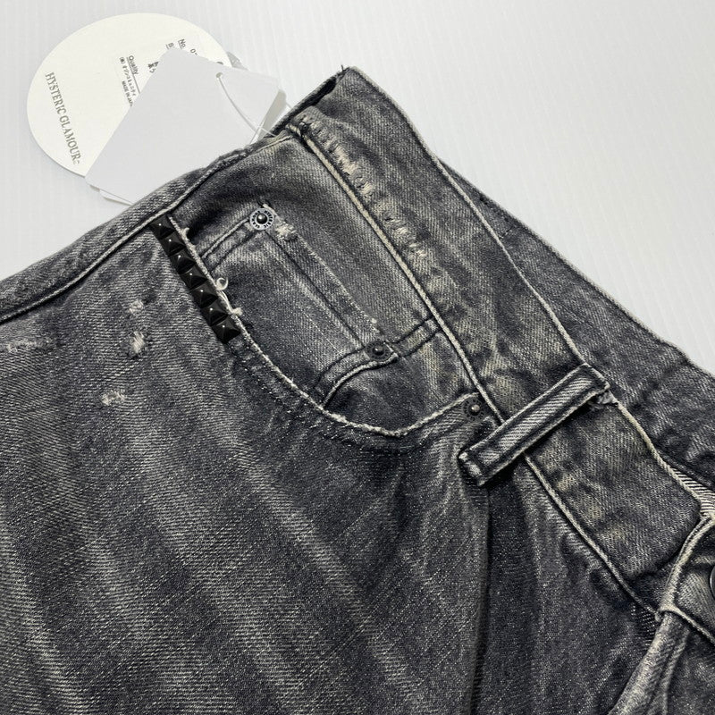 【中古品】【メンズ】 HYSTERIC GLAMOUR ヒステリックグラマー 26SS SLIM STRAIGHT JEANS 02261AP06 スリム ストレート ジーンズ ボトムス デニムパンツ MSR加工 151-260523-ko-23-fuzh サイズ：34 カラー：グレー 万代Net店