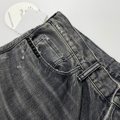 【中古品】【メンズ】 HYSTERIC GLAMOUR ヒステリックグラマー 26SS SLIM STRAIGHT JEANS 02261AP06 スリム ストレート ジーンズ ボトムス デニムパンツ MSR加工 151-260523-ko-23-fuzh サイズ：34 カラー：グレー 万代Net店
