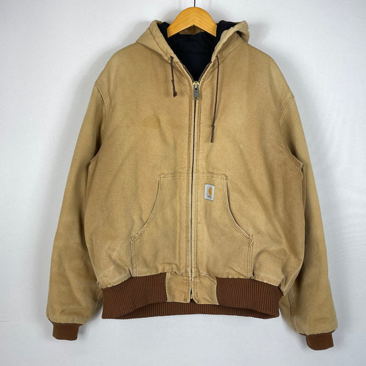 【中古品】【メンズ】 Carhartt カーハート ACTIVE JACKET アクティブジャケット アウター 145-260531-yo-06-tei サイズ：表記なし カラー：ベージュ・ブラウン系 万代Net店