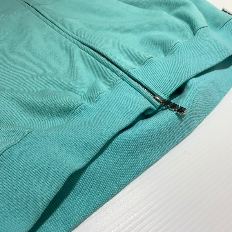 【中古品】【メンズ】 TTT-MSW ティー モダンストリートウエア WAVE LOGO HOODIE TTT-CT-004 ウェーブロゴ フーディ トップス フルジップパーカー 140-260531-ko-10-tei サイズ：L カラー：ミントグリーン 万代Net店