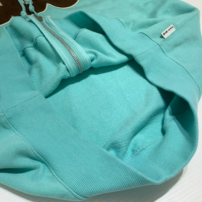 【中古品】【メンズ】 TTT-MSW ティー モダンストリートウエア WAVE LOGO HOODIE TTT-CT-004 ウェーブロゴ フーディ トップス フルジップパーカー 140-260531-ko-10-tei サイズ：L カラー：ミントグリーン 万代Net店