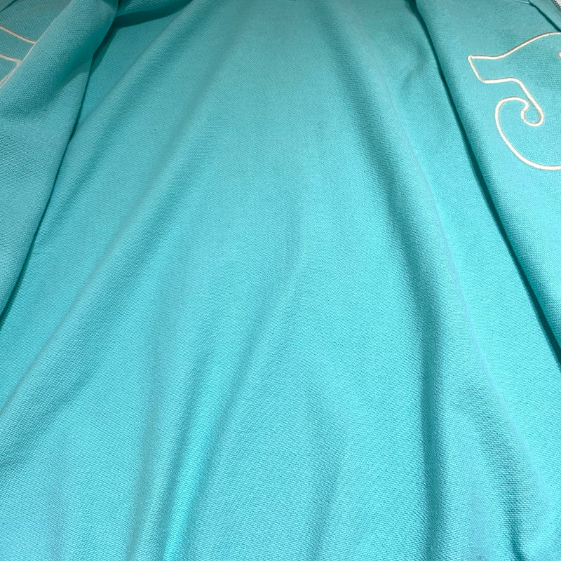 【中古品】【メンズ】 TTT-MSW ティー モダンストリートウエア WAVE LOGO HOODIE TTT-CT-004 ウェーブロゴ フーディ トップス フルジップパーカー 140-260531-ko-10-tei サイズ：L カラー：ミントグリーン 万代Net店