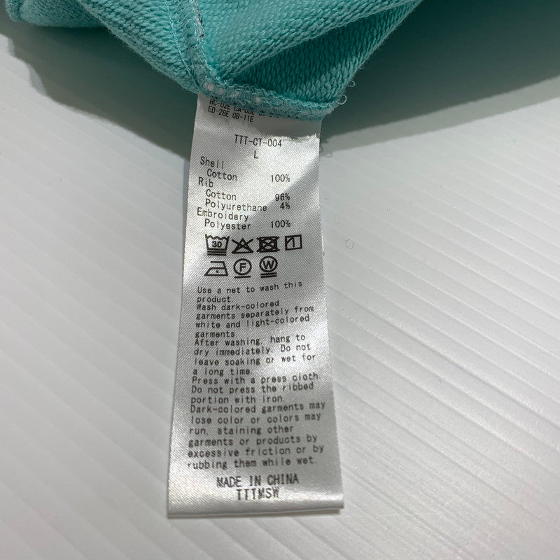 【中古品】【メンズ】 TTT-MSW ティー モダンストリートウエア WAVE LOGO HOODIE TTT-CT-004 ウェーブロゴ フーディ トップス フルジップパーカー 140-260531-ko-10-tei サイズ：L カラー：ミントグリーン 万代Net店