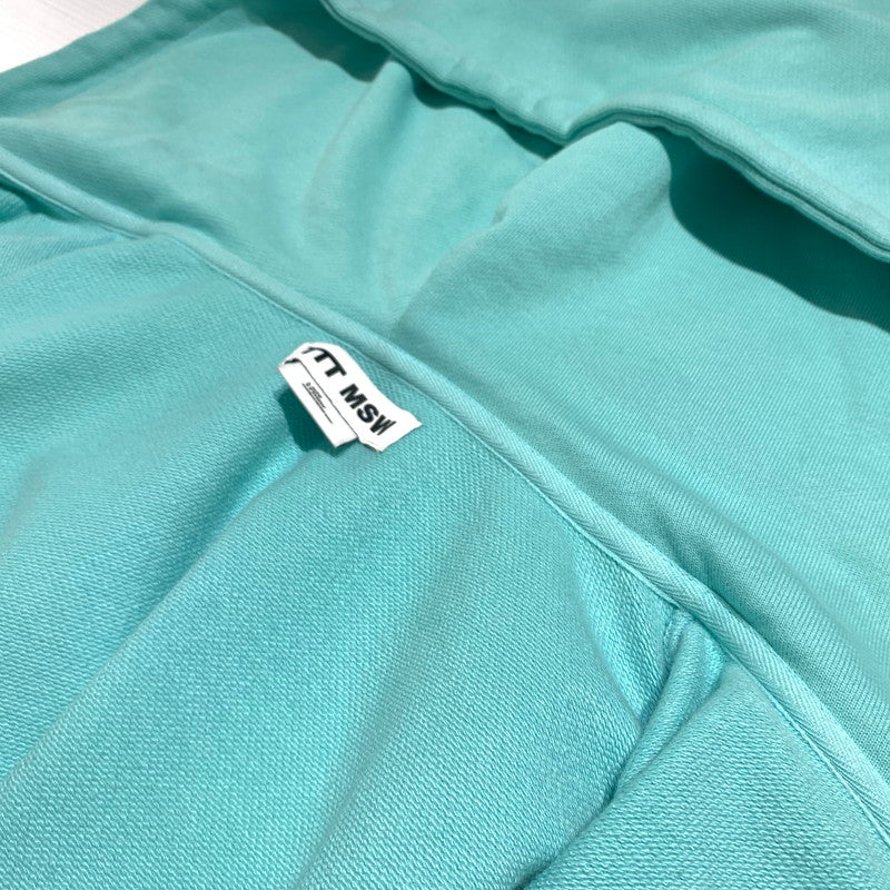 【中古品】【メンズ】 TTT-MSW ティー モダンストリートウエア WAVE LOGO HOODIE TTT-CT-004 ウェーブロゴ フーディ トップス フルジップパーカー 140-260531-ko-10-tei サイズ：L カラー：ミントグリーン 万代Net店