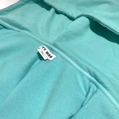 【中古品】【メンズ】 TTT-MSW ティー モダンストリートウエア WAVE LOGO HOODIE TTT-CT-004 ウェーブロゴ フーディ トップス フルジップパーカー 140-260531-ko-10-tei サイズ：L カラー：ミントグリーン 万代Net店