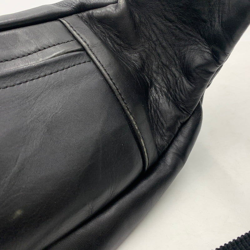 【現状渡し品】【メンズ】 schott ショット PADDED BODY BAG 3109023 パデッド ボディバッグ カバン レザーバッグ 188-260606-ko-10-tei カラー：ブラック 万代Net店