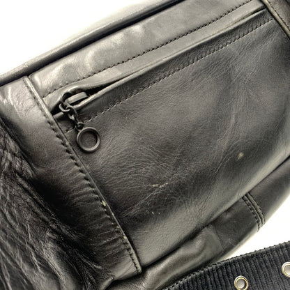 【現状渡し品】【メンズ】 schott ショット PADDED BODY BAG 3109023 パデッド ボディバッグ カバン レザーバッグ 188-260606-ko-10-tei カラー：ブラック 万代Net店