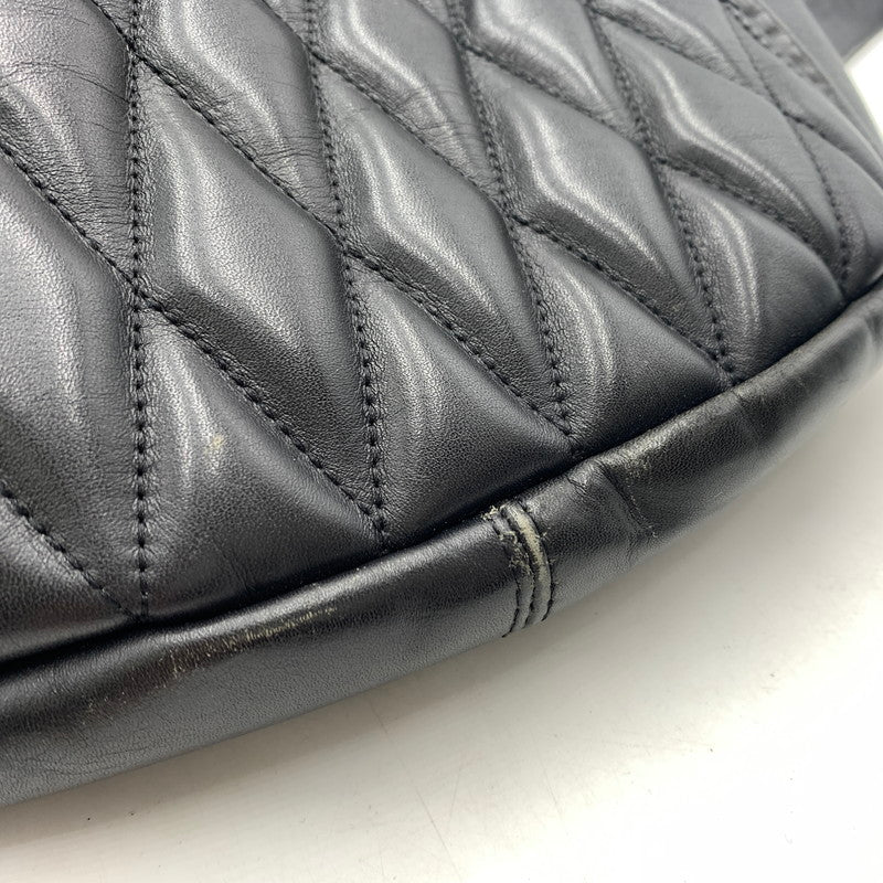 【現状渡し品】【メンズ】 schott ショット PADDED BODY BAG 3109023 パデッド ボディバッグ カバン レザーバッグ 188-260606-ko-10-tei カラー：ブラック 万代Net店