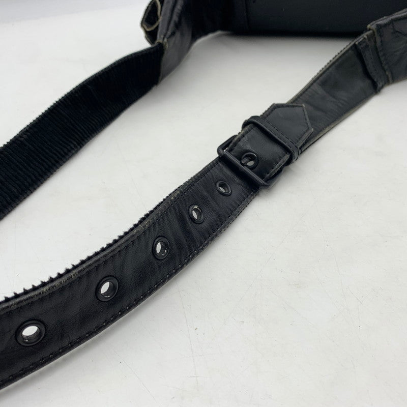 【現状渡し品】【メンズ】 schott ショット PADDED BODY BAG 3109023 パデッド ボディバッグ カバン レザーバッグ 188-260606-ko-10-tei カラー：ブラック 万代Net店