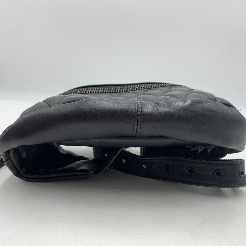 【現状渡し品】【メンズ】 schott ショット PADDED BODY BAG 3109023 パデッド ボディバッグ カバン レザーバッグ 188-260606-ko-10-tei カラー：ブラック 万代Net店