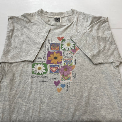 【中古品】【メンズ】 MAZE メイズ 90’s FLOWER TEE 90年代 フラワー Tシャツ 半袖 トップス 145-260731-sa-03-tei サイズ：XL カラー：グレー 万代Net店