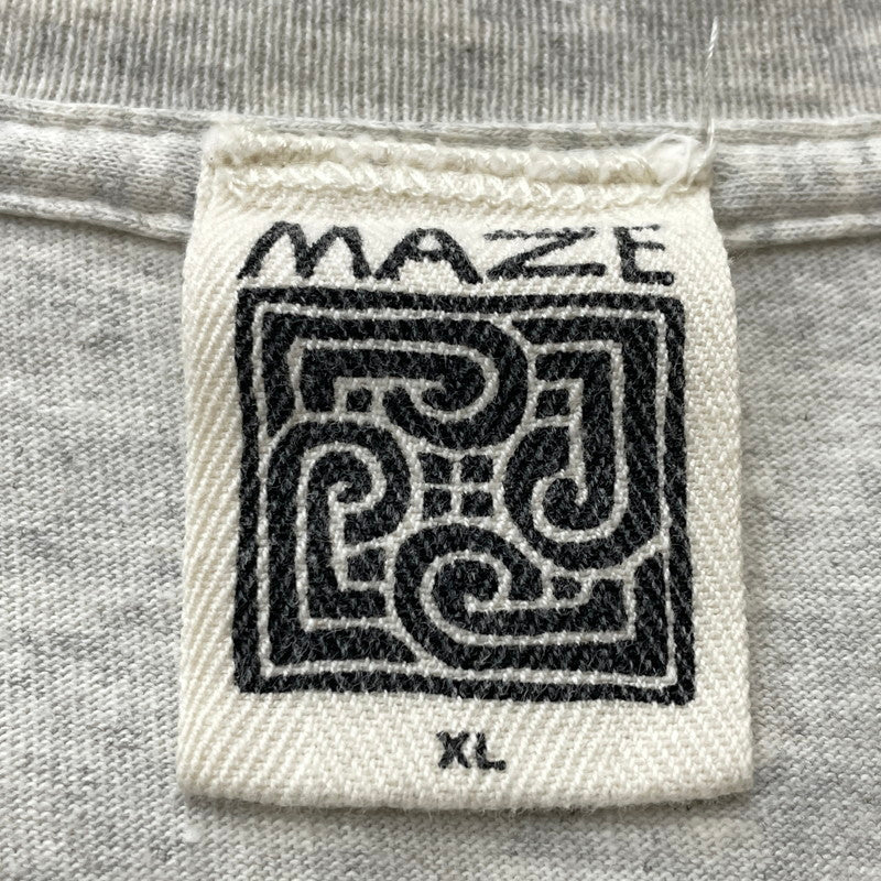 【中古品】【メンズ】 MAZE メイズ 90’s FLOWER TEE 90年代 フラワー Tシャツ 半袖 トップス 145-260731-sa-03-tei サイズ：XL カラー：グレー 万代Net店