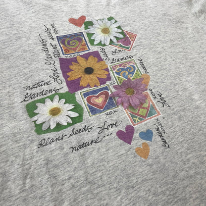 【中古品】【メンズ】 MAZE メイズ 90’s FLOWER TEE 90年代 フラワー Tシャツ 半袖 トップス 145-260731-sa-03-tei サイズ：XL カラー：グレー 万代Net店