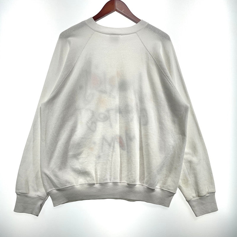 【中古品】【メンズ】 TULTEX タルテックス 80's RAGLAN SLEEVE SWEAT VINTAGE 80年代 ラグランスリーブ スウェット 長袖 トップス トレーナー ヴィンテージ 145-260828-yo-14-teih サイズ：L カラー：ホワイト 万代Net店