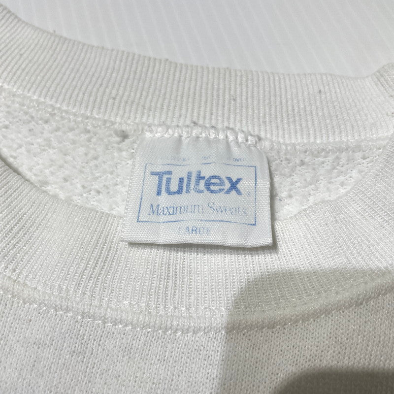 【中古品】【メンズ】 TULTEX タルテックス 80's RAGLAN SLEEVE SWEAT VINTAGE 80年代 ラグランスリーブ スウェット 長袖 トップス トレーナー ヴィンテージ 145-260828-yo-14-teih サイズ：L カラー：ホワイト 万代Net店