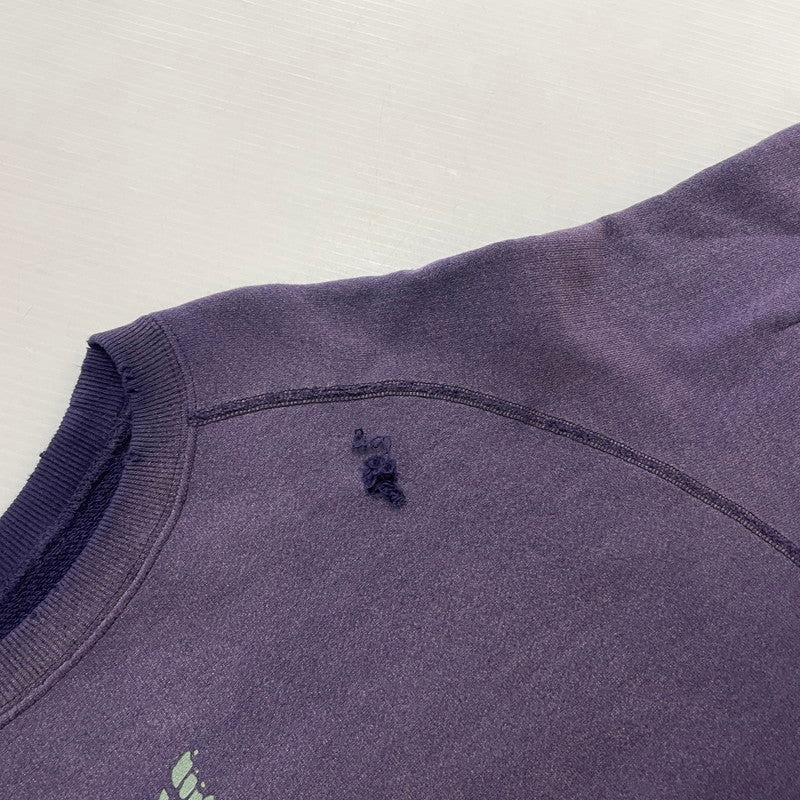 【中古品】【メンズ】 NEEDLES ニードルス DECONSTRUCTED SWEAT SHIRT COTTON FRENCH RW336 デコンストラクト スウェット シャツ コットンフレンチ 長袖 トップス 140-260531-yo-12-tei サイズ：M カラー：パープル 万代Net店