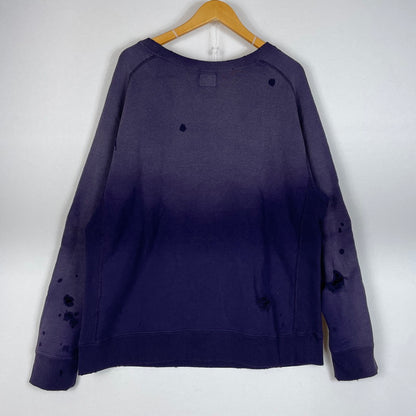 【中古品】【メンズ】 NEEDLES ニードルス DECONSTRUCTED SWEAT SHIRT COTTON FRENCH RW336 デコンストラクト スウェット シャツ コットンフレンチ 長袖 トップス 140-260531-yo-12-tei サイズ：M カラー：パープル 万代Net店