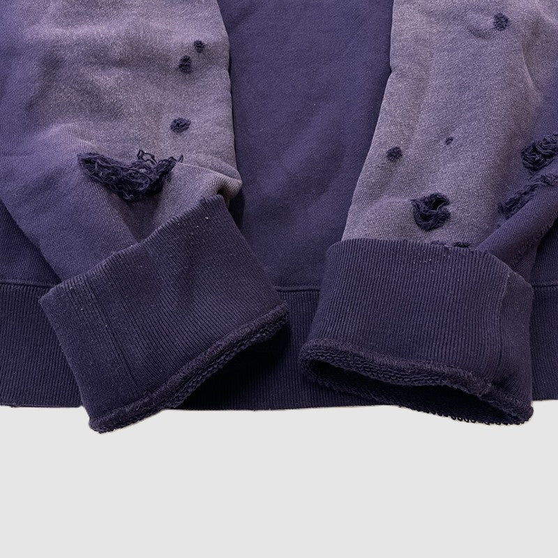 【中古品】【メンズ】 NEEDLES ニードルス DECONSTRUCTED SWEAT SHIRT COTTON FRENCH RW336 デコンストラクト スウェット シャツ コットンフレンチ 長袖 トップス 140-260531-yo-12-tei サイズ：M カラー：パープル 万代Net店