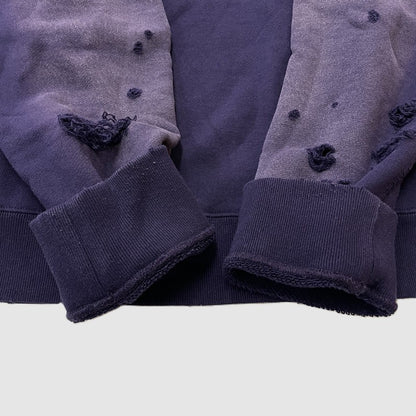 【中古品】【メンズ】 NEEDLES ニードルス DECONSTRUCTED SWEAT SHIRT COTTON FRENCH RW336 デコンストラクト スウェット シャツ コットンフレンチ 長袖 トップス 140-260531-yo-12-tei サイズ：M カラー：パープル 万代Net店