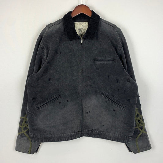 【中古品】【メンズ】 BASKETCASE バスケットケース POPE WORK JACKET ワークジャケット ライトアウター ダメージ加工 142-260531-ko-01-tei サイズ：M カラー：ブラック系 万代Net店
