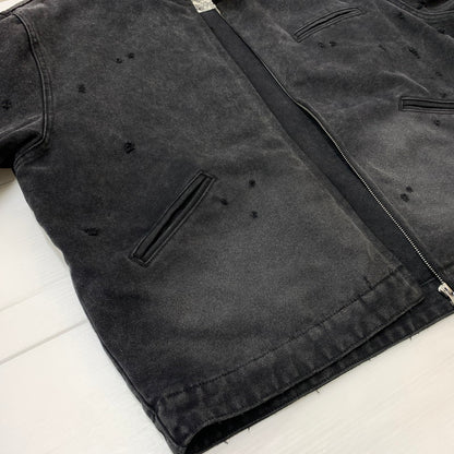 【中古品】【メンズ】 BASKETCASE バスケットケース POPE WORK JACKET ワークジャケット ライトアウター ダメージ加工 142-260531-ko-01-tei サイズ：M カラー：ブラック系 万代Net店