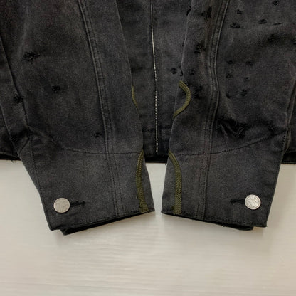 【中古品】【メンズ】 BASKETCASE バスケットケース POPE WORK JACKET ワークジャケット ライトアウター ダメージ加工 142-260531-ko-01-tei サイズ：M カラー：ブラック系 万代Net店
