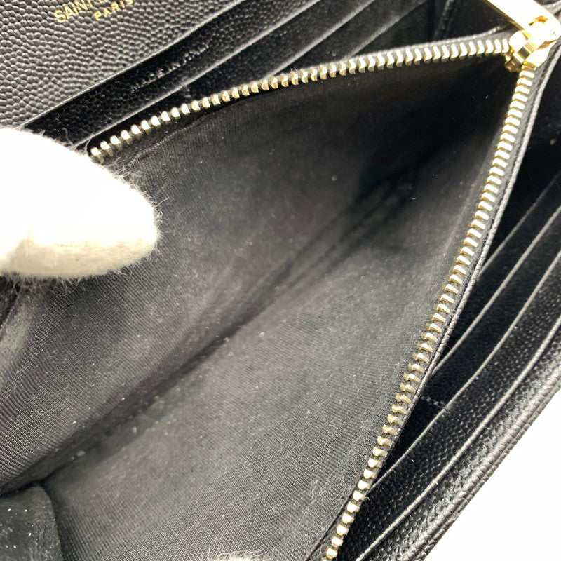 【中古品】【レディース】 SAINT LAURENT サンローラン 372264 カサンドラ マトラッセ ラージフラップ ウォレット 財布 181-260522-ko-08-tei カラー：ブラック 万代Net店