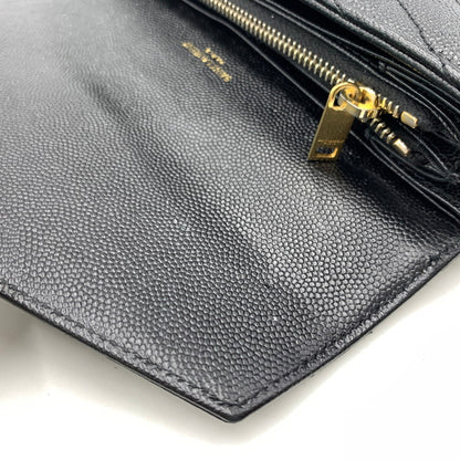 【中古品】【レディース】 SAINT LAURENT サンローラン 372264 カサンドラ マトラッセ ラージフラップ ウォレット 財布 181-260522-ko-08-tei カラー：ブラック 万代Net店