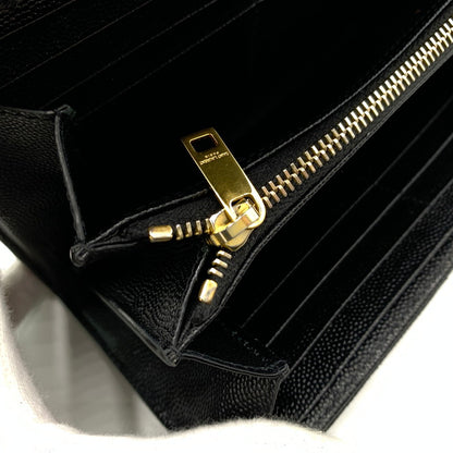 【中古品】【レディース】 SAINT LAURENT サンローラン 372264 カサンドラ マトラッセ ラージフラップ ウォレット 財布 181-260522-ko-08-tei カラー：ブラック 万代Net店