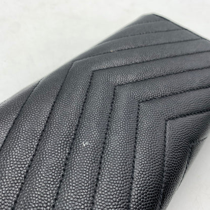 【中古品】【レディース】 SAINT LAURENT サンローラン 372264 カサンドラ マトラッセ ラージフラップ ウォレット 財布 181-260522-ko-08-tei カラー：ブラック 万代Net店