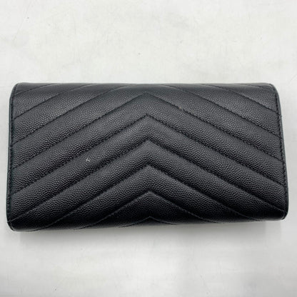 【中古品】【レディース】 SAINT LAURENT サンローラン 372264 カサンドラ マトラッセ ラージフラップ ウォレット 財布 181-260522-ko-08-tei カラー：ブラック 万代Net店