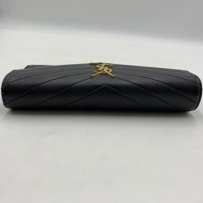 【中古品】【レディース】 SAINT LAURENT サンローラン 372264 カサンドラ マトラッセ ラージフラップ ウォレット 財布 181-260522-ko-08-tei カラー：ブラック 万代Net店