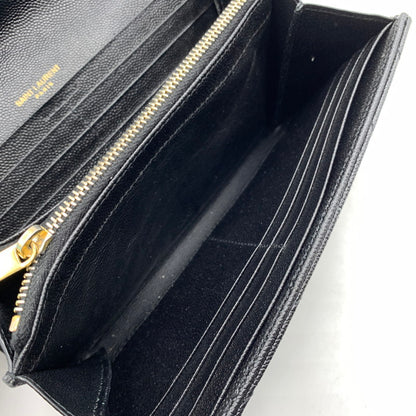 【中古品】【レディース】 SAINT LAURENT サンローラン 372264 カサンドラ マトラッセ ラージフラップ ウォレット 財布 181-260522-ko-08-tei カラー：ブラック 万代Net店